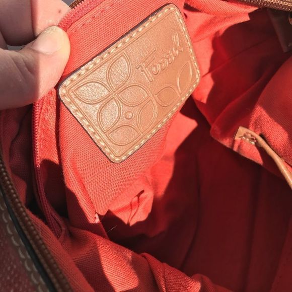 FOSSIL CANVAS SHOULDER BAG - Picture 11 of 11